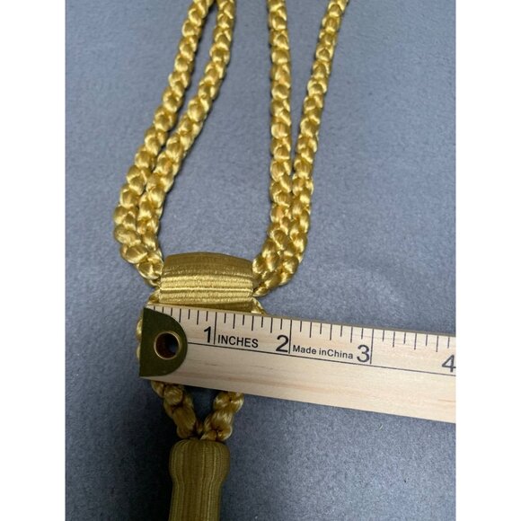 Vintage Gold Tassel Curtain Tiebacks 18" Long Elegant Home Decor - Picture 5 of 9